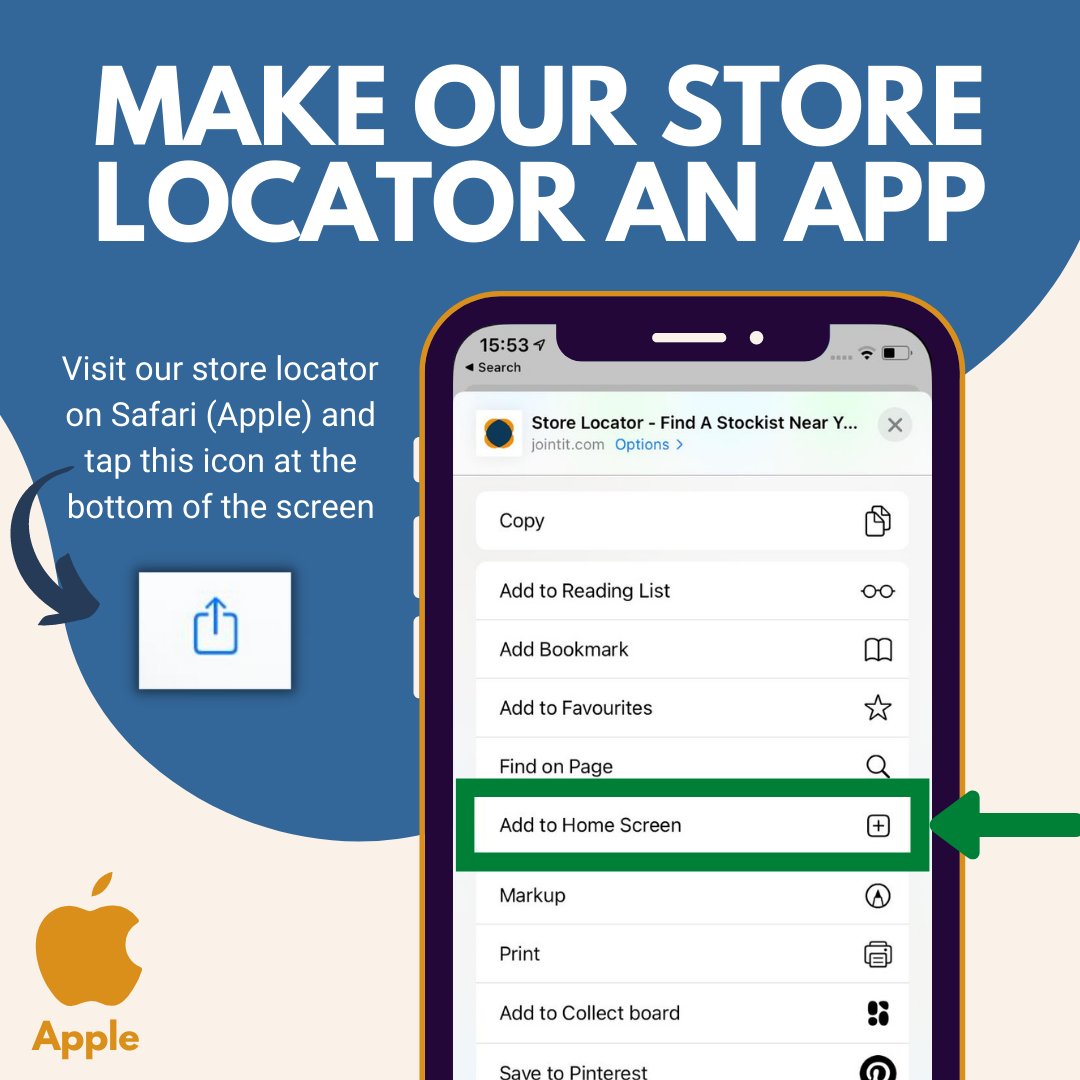 jointitofficial's tweet photo. Are you in a new area and need to find a stockist on the go? Have you run out of product and need one more bucket to finish a job? Save time finding a stockist by making our store locator an app on your phone. If you use our product calculator a lot, you can do it with that too! https://t.co/sRuQ2IQXre