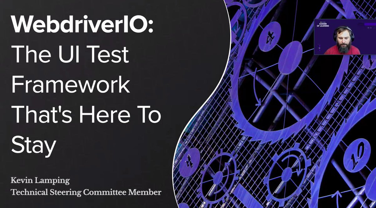 browserstack's tweet image. ๐ด LIVE from #BrowserStackSummerOfLearning 2021:
We are joined by @klamping who will discuss all things #WebdriverIO!
