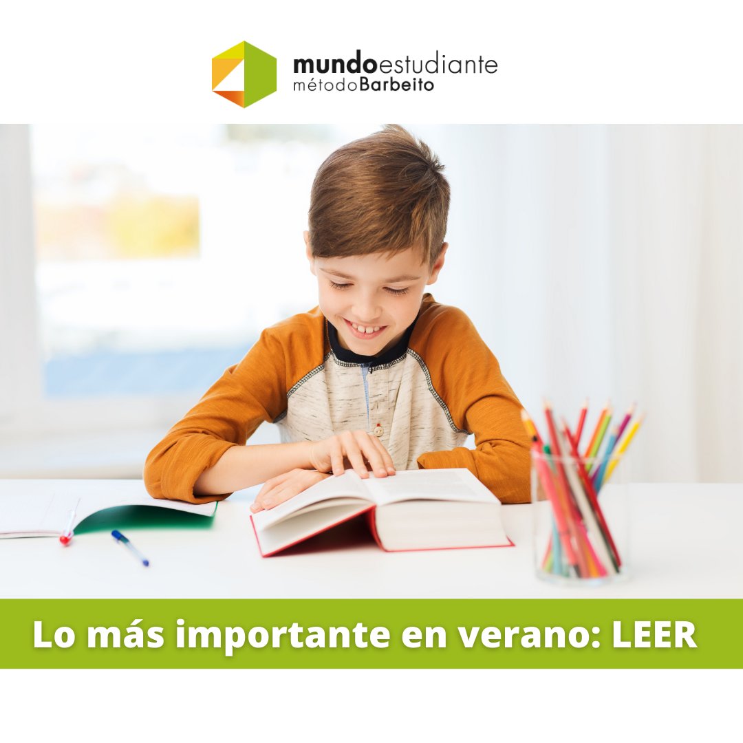 En verano, 🌞 los alumnos disponen de mucho tiempo libre. Desde #mundoestudiante aconsejamos que se les motive a #leer. El hábito de la #lectura es fundamental para la #comprensión, la #gramática y #ortografía. ➡️ mundoestudiante.com/que-hacer-con-…
.
.
#metodobarbeito #verano