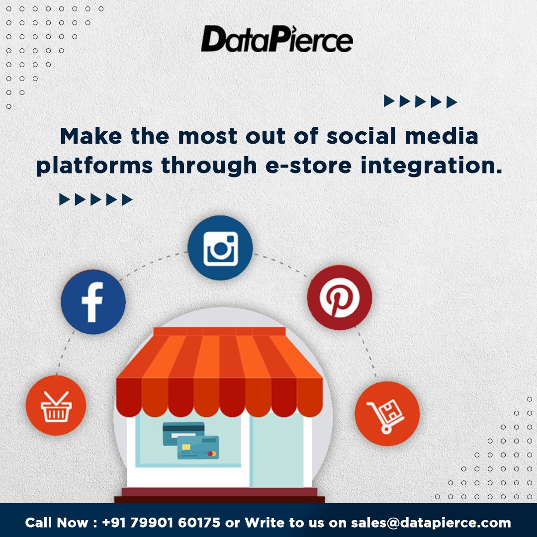 datapierce's tweet image. Creating website, setting up social media platforms, and integrating both channels thereafter may take a while and can be a costly affair especially for local businesses that turn online can now get the most out of these social media platforms through e-shop setups.

#Trending