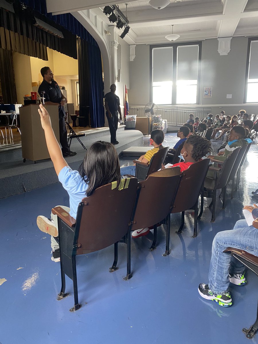 Ms_M_Shepherd's tweet photo. So many good questions from these KCPS 3rd grade students for the KCFD today. https://t.co/9wYbWExz2H