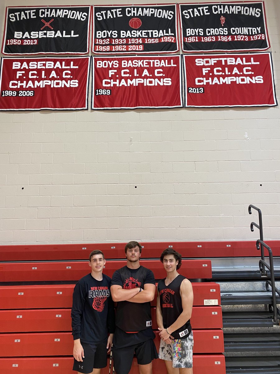 Congrats to our 2021-2022 NCHS b-ball captains, Michael Sanseverino, Ned Brady, and Logan Sykes. Looking forward to strong leadership from this group!