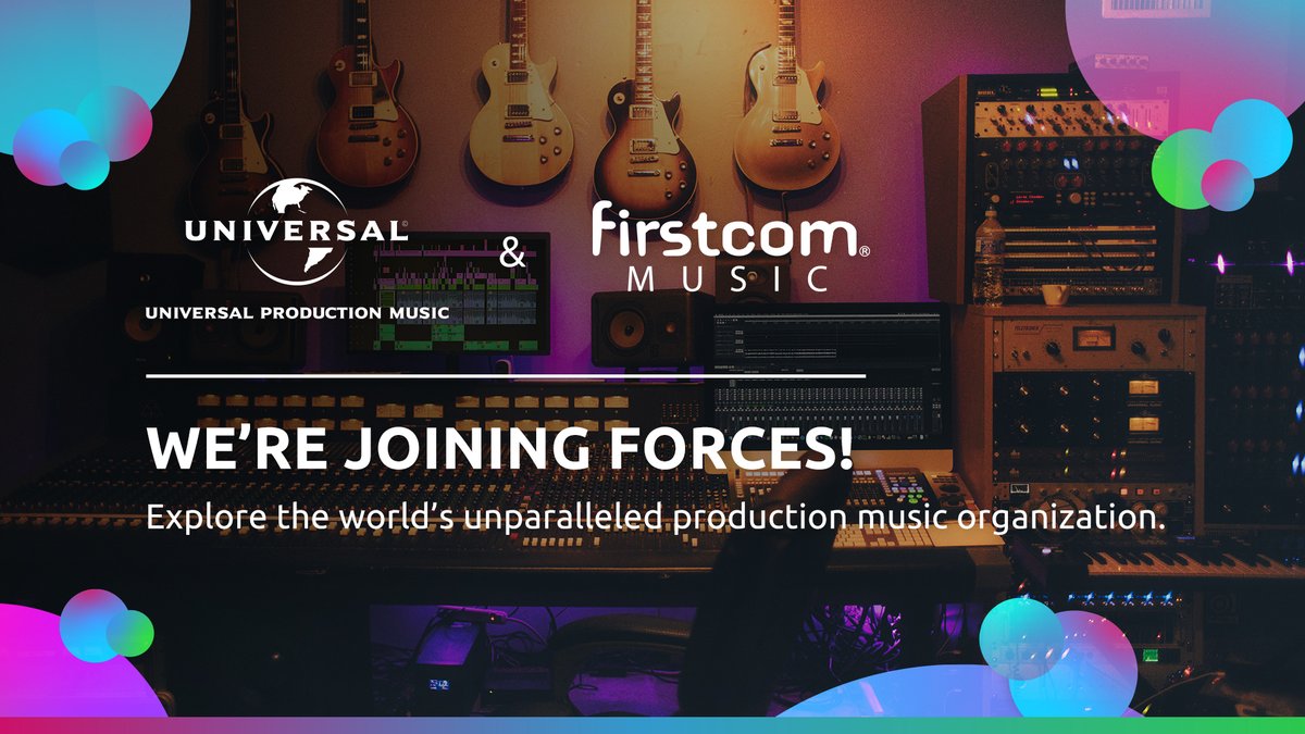 Drum roll please 🥁… We are excited to announce that FirstCom Music and <a href="/UniversalPM_US/">Universal Production Music US</a> will unite later this month to create the industry’s leading production music organization, boasting an unequalled, expansive and extraordinary repertoire of music all on a single website.
