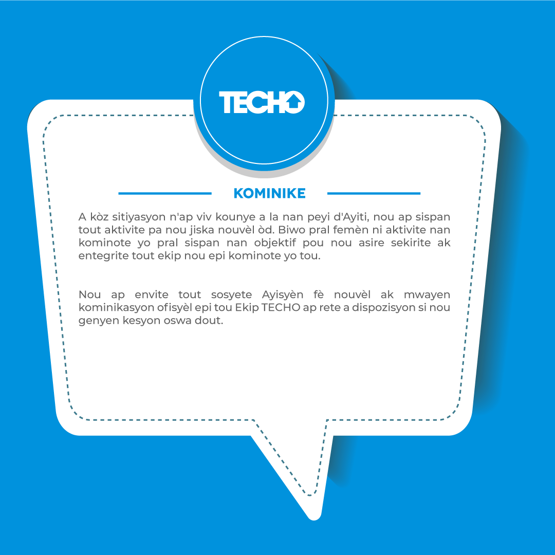 TECHOht's tweet photo. KOMINIKE-COMUNICADO-ANNOUNCEMENT https://t.co/uJrH7cRVjt