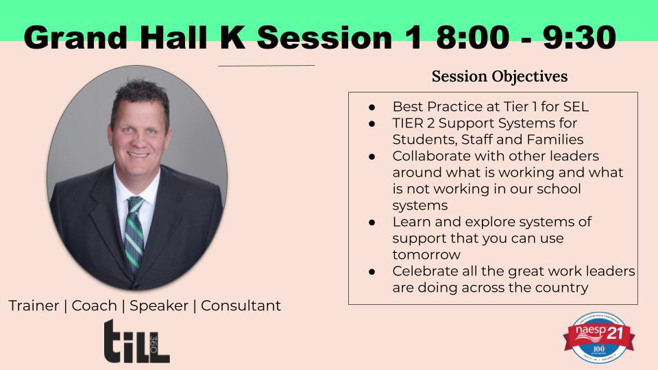 CkslaterKim's tweet photo. Excited to be in Chicago with My hubby for the #NAESP conference!  I am so proud of him and all the work he has put into building a new career and company  #Till360.  Keep being you my love….your AMAZING ❤️ https://t.co/iv6jIz8SbG