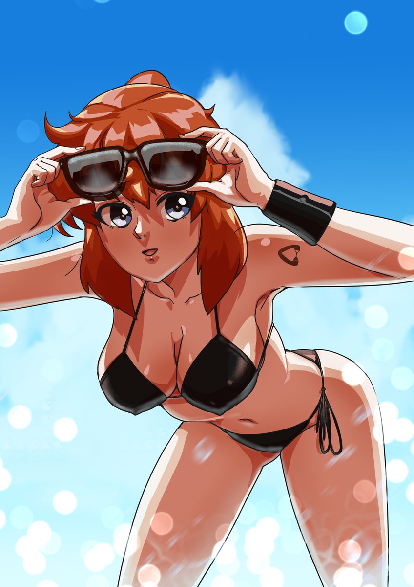AlexKnight_'s tweet image. Ginger feels the summer vibe... #GingerDangers #OC #AlexKnight