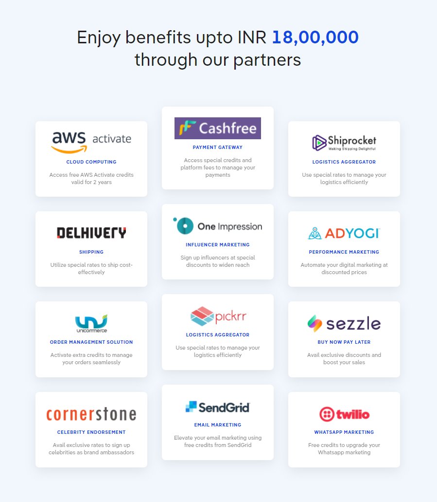 abhiroopm's tweet image. 🚨 Announcing the launch of Velocity&apos;s portfolio benefits!

The D2C enabler ecosystem is thriving. We have partnered with the best of the breed to curate highly relevant offers worth Rs 18 Lakhs for our customers 🔥

This is a first of its kind &quot;D2C stack&quot; in India

1/3