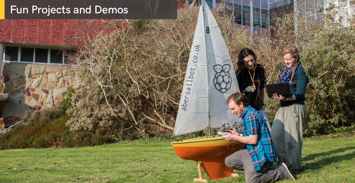 AberCompSci's tweet photo. Computer Science staff and students also regularly engage in a wide variety of projects and make interesting things, here we have collected some of our fun projects and demos.
https://t.co/W1WyXPGqDp @AberSailbot @bcsmidwales @aberrobotclub @AberOutreach
#AberOpenDay https://t.co/3h0YTegDYH