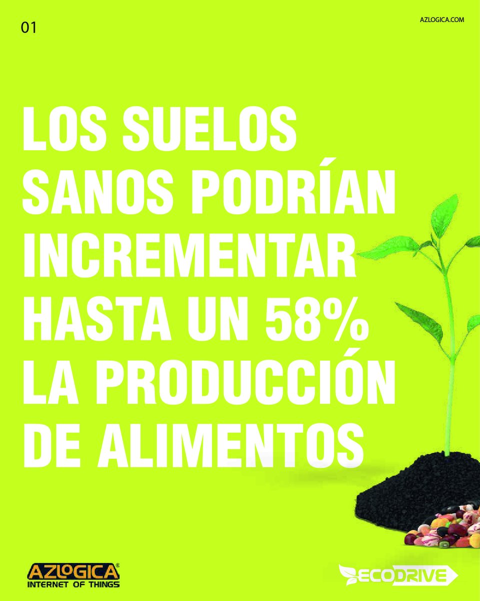 ECODRIVE13's tweet photo. ¡Día Internacional de la Conservación del Suelo!
Implementa #tecnologías #IoT que contribuyan a la eficiencia y productividad del sector agrícola, elementos claves para la #conservación del suelo y la #optimización de los #recursos ECODRIVE® @AZLOGICA @EdgarSalas01 https://t.co/J6dOTcCb5y