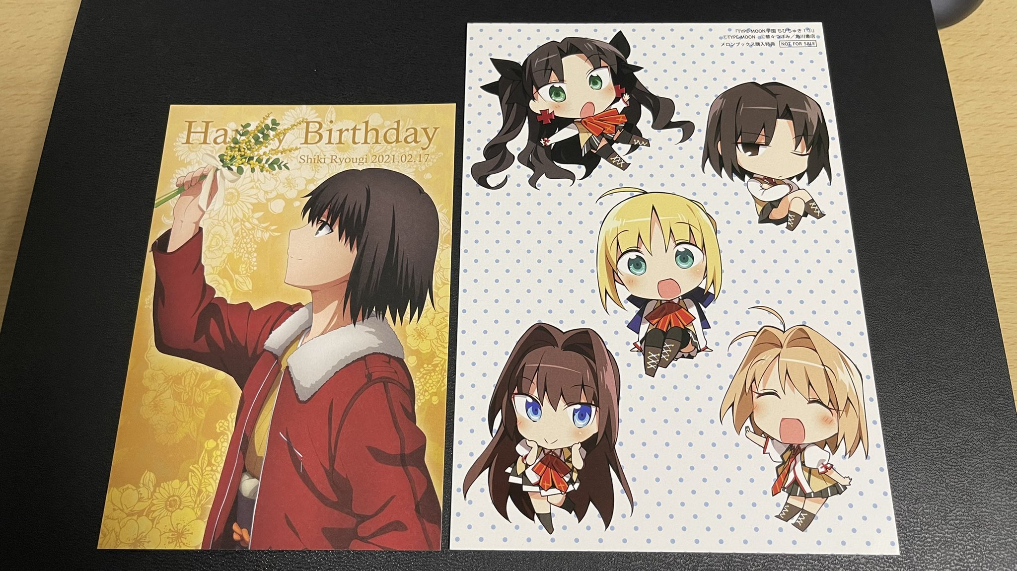 TYPE-MOON学園ちびちゅき！特典アクリルスタンド 空の境界 月姫 両儀式 TYPE-MOON学園ちびちゅき！特典アクリルスタンド 空の境界 月姫