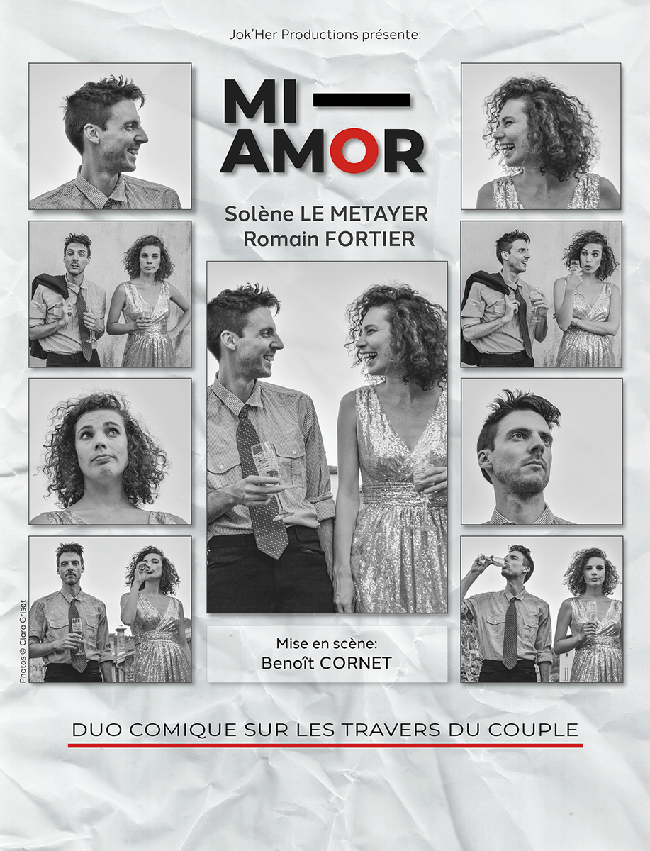 jokherprod's tweet photo. Nouvelle production ! 
Rdv en août en Lozère et en septembre à Lyon pour découvrir "Mi Amor" ; duo comique sur les travers du couple, de et part Solène Le Métayer et Romain Fortier.

Attention, ça va barder ! 💖 https://t.co/S0qcBGaM6Q