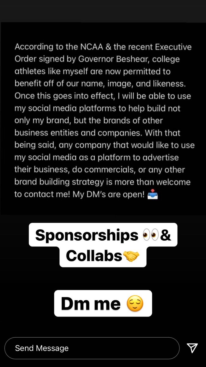 My name is Vonnie Patterson Help me spread the word🤝😌. I am now able to Benefit off my Name, image , &amp; likeness⭐️🏀. My Instagram is @Vonnnieee23. You can Dm on there or send me a text on here.