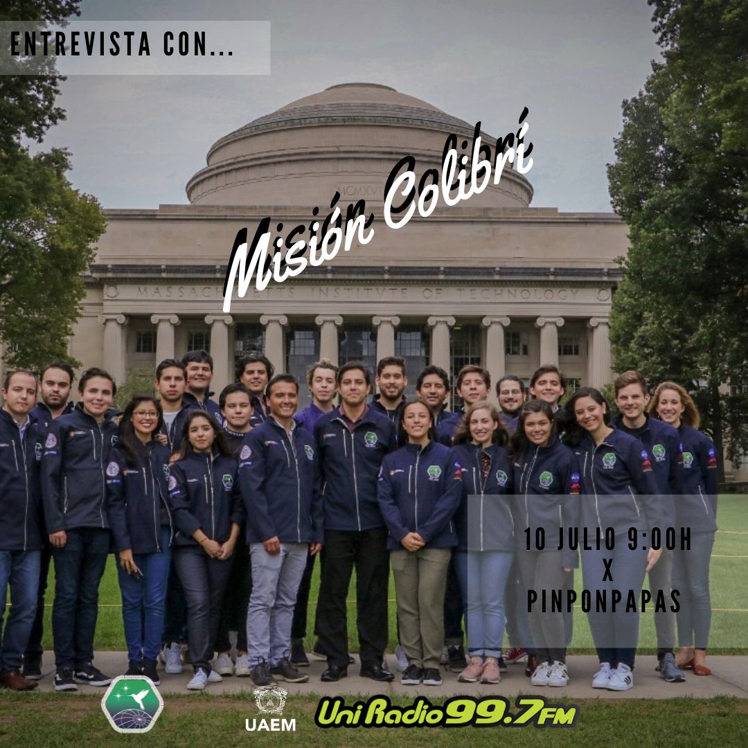 Esta mañana la pandilla radiofónica  de <a href="/papas_pon/">PinPonPapas</a> platicará con <a href="/ColibriMission/">Colibrí Mission</a> de su nanosatélite para contribuir a mitigar la basura espacial.  
#SomosUAEMéx
#LaSeñalQueSigue