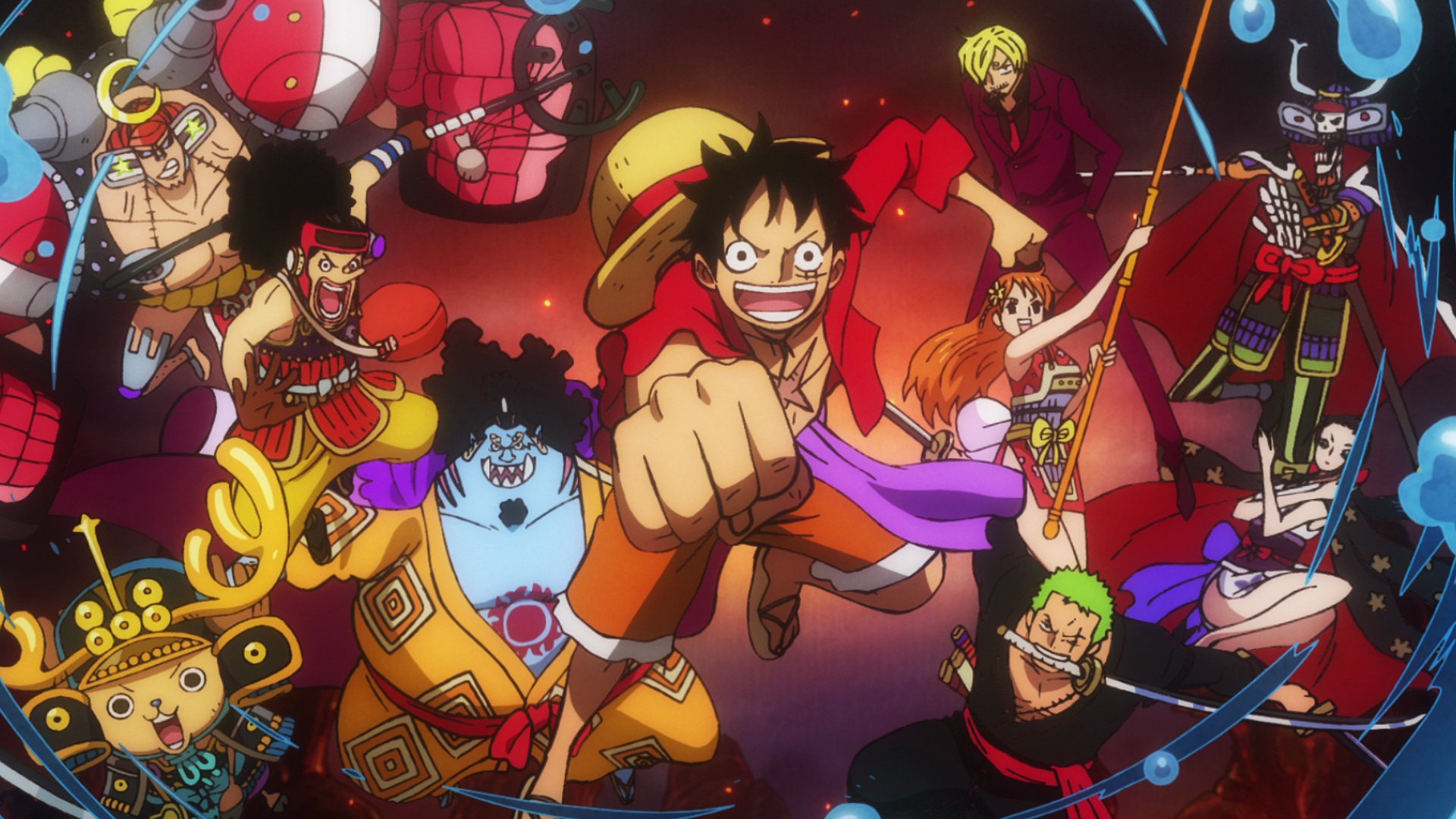 one piece straw hat crew wallpaper