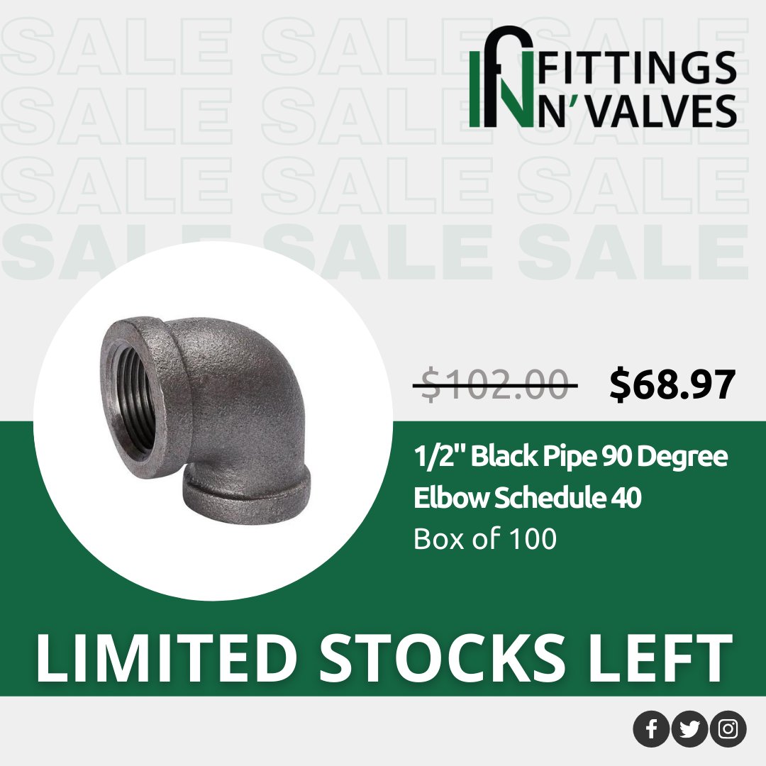 Some of our best-sellers are on sale and stocks are running low! Visit our website to shop for your plumbing and heating appliance needs before these deals are done!

Secure, Reliable Connection Every Time!

fittingsnvalves.com

#limited #exclusive #discount #fittingsession