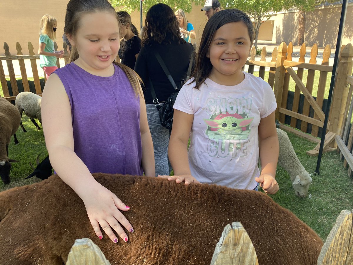 KidZoneAZ's tweet photo. Thank you, Carter’s Farm, for visiting our Summer EdCamps this week. We learned so much about your animals and really enjoyed petting them! https://t.co/spStEJ2jb9