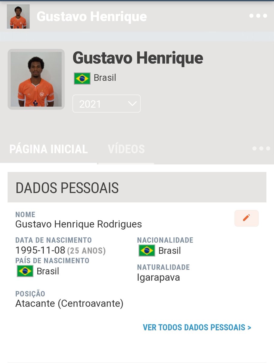 MallykNagib's tweet photo. Chegou o centroavante do @ABCFC. Clube anuncia Gustavo Henrique. Ano passado fez 4 gols em 22 jogos.

Em 2021 tem 12 jogos pelo Atibaia/SP e marcou 2 gols. https://t.co/XocCggUSGT