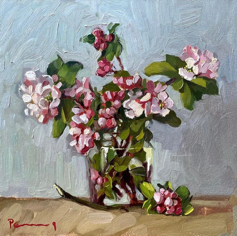 WomensArtForAll's tweet image. ••••••••
Emma #Perring  #WomensArt •Apple Blossoms In A Jar•