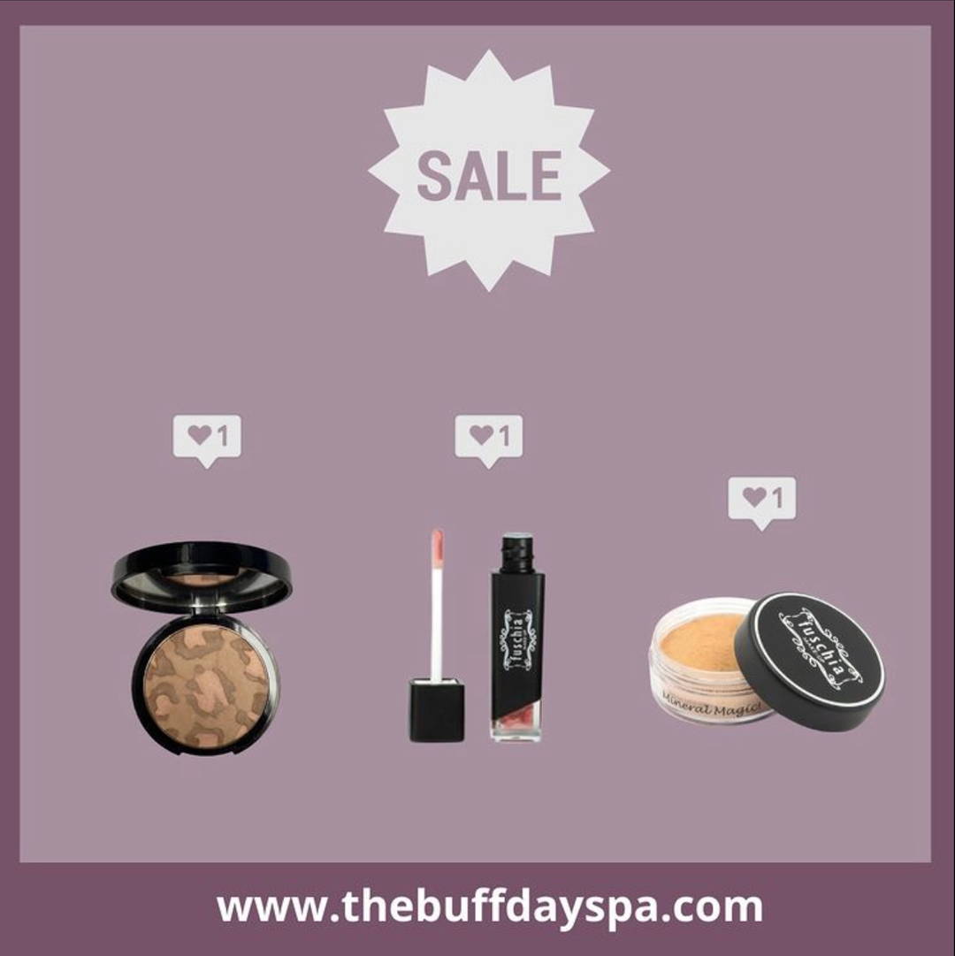 Reminder!!

We still have up 50% off Fuschia Makeup on our online store. 

Don't miss out, only 1 week left!

SHOP NOW 
thebuffdayspa.com/product-catego…