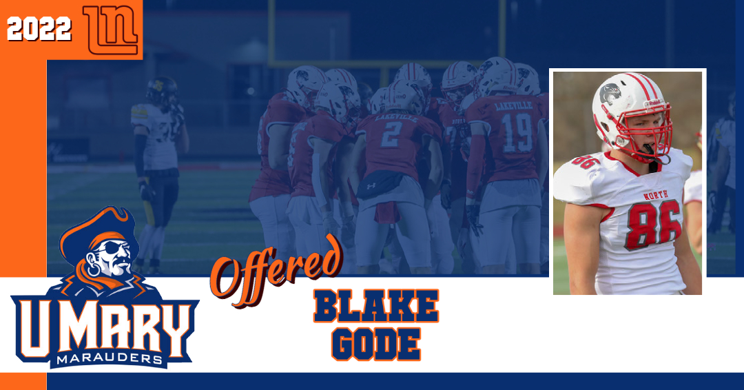 Congrats to Blake Gode on receiving an official offer from <a href="/UMaryFootball/">UMary Football</a>!

#NorthOrNone // #SweepTheShed