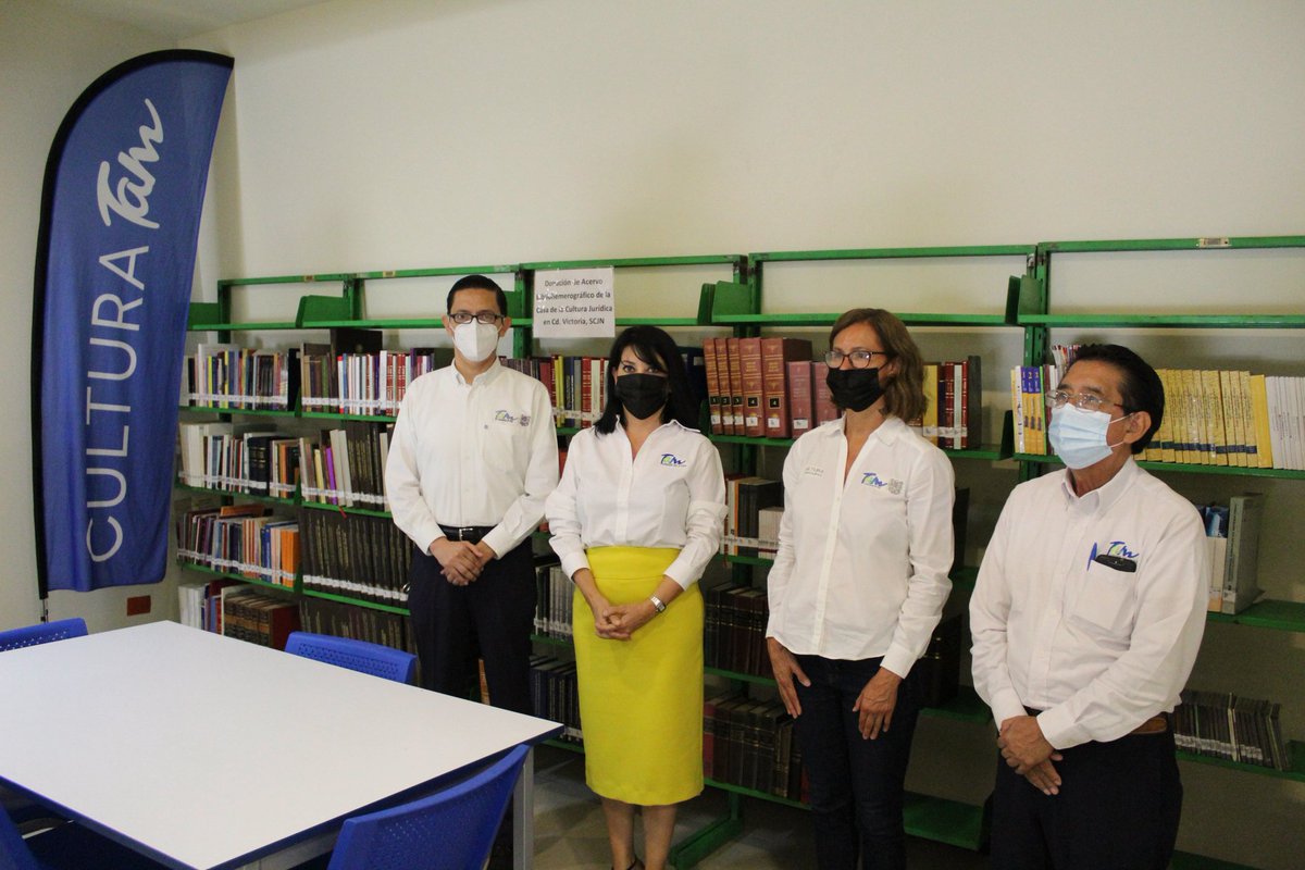 En el marco de celebración de Julio, #MesDelBibliotecario, se realizó la entrega de un acervo literario especializado en derecho donado por la Casa de Cultura Jurídica, el cual se instaló en la Biblioteca Pública "Ing. Marte R. Gómez" para su consulta.

<a href="/gobtam/">Gobierno Tamaulipas</a> #CulturaTam