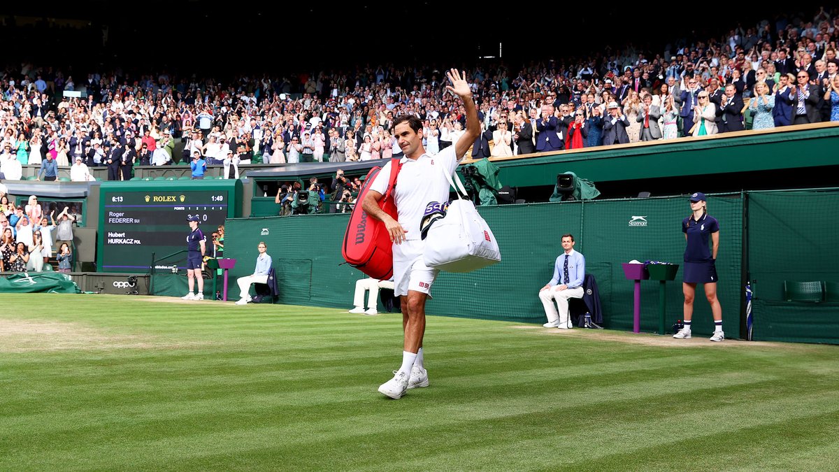 A truly well-deserved standing ovation 👏

<a href="/rogerfederer/">Roger Federer</a> | #Wimbledon