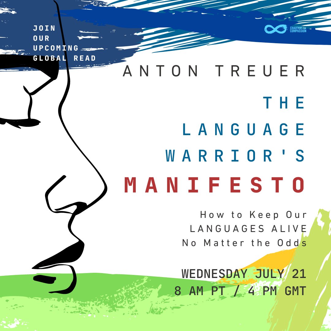 TheCharter's tweet photo. Join our next Global Read: The Language Warrior's Manifesto by @antontreuer
💪
*TODAY!! JULY 21*
8 am PT / 11 am ET / 4 pm GMT / 8.30 pm IST
Information & registration: https://t.co/BnSwpVs7is
📚
#GlobalRead #literature #IndigenousLanguages #preservingculture #preservinglanguage https://t.co/7CgKQI76w0