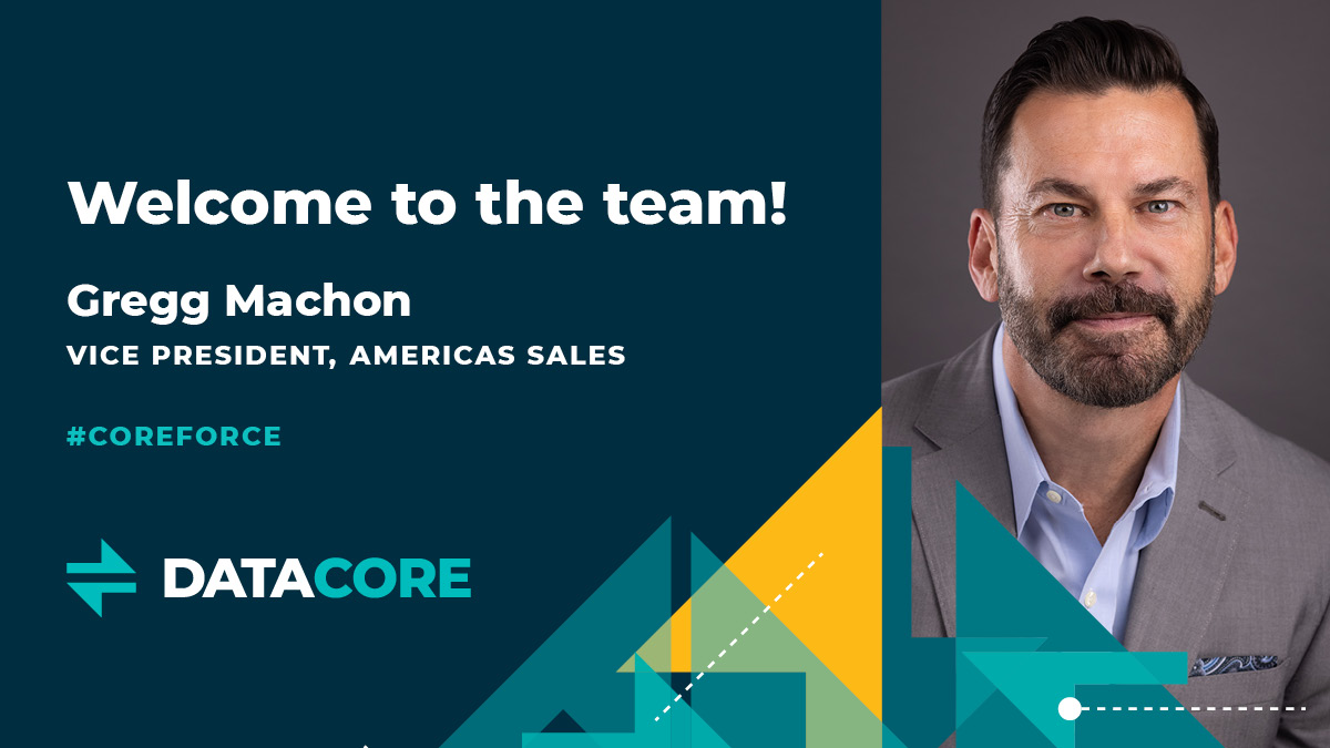 DataCore's tweet photo. We are thrilled to welcome Gregg Machon as our new VP, Americas Sales. Gregg is a seasoned sales & channel executive with experience building profitable, leveraged channel sales models & programs across the world within the storage industry. #CoreForce #PowerOfCore #CorePower https://t.co/krPlk2vwg7