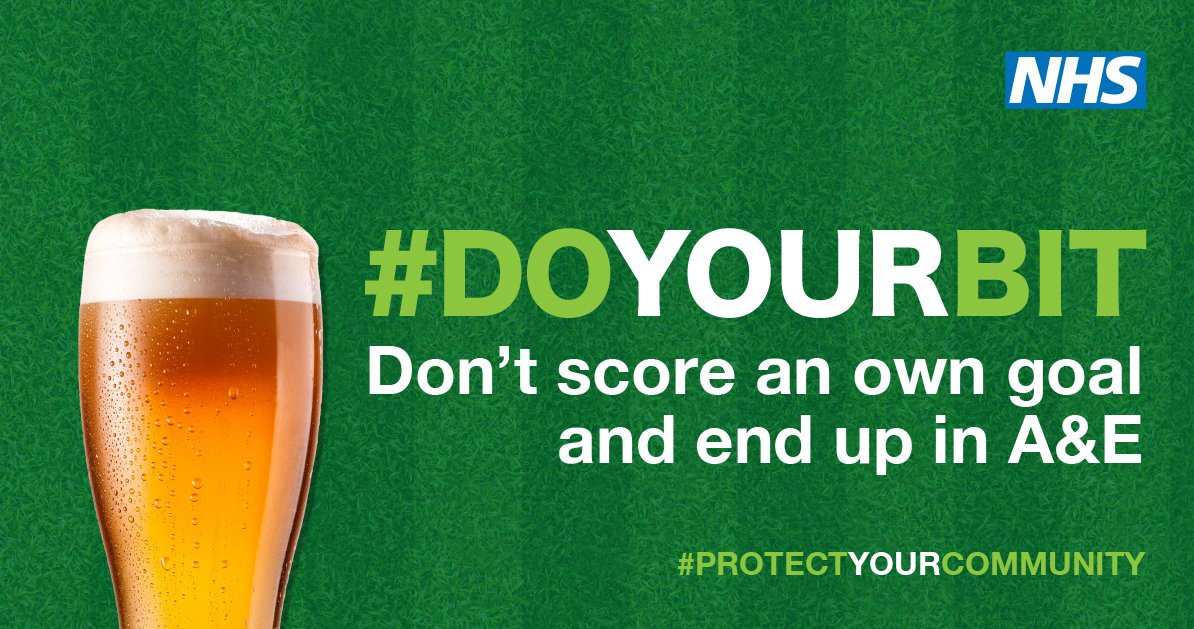 RoyalDevonNHS's tweet image. If you're heading out to watch the big #ENGvDEN game this evening, please remember to know your limits and drink responsibly. #Euro2020
