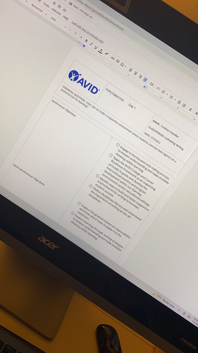 melton4th's tweet photo. Using my note-taking strategies during AVID training! @AVIDGISD @AVID4College #WeAreGISDAE #GISDAEWICOR https://t.co/EKlHt13LU9
