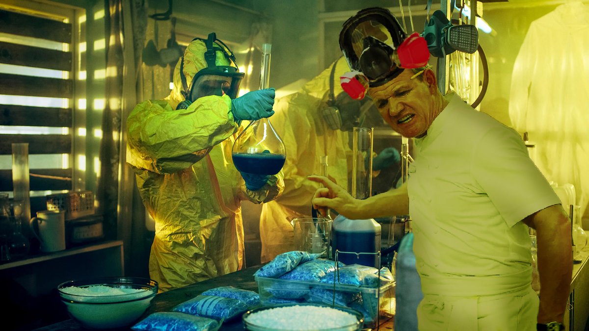 Can you imagine Gordon Ramsay on a cooking show about meth?

