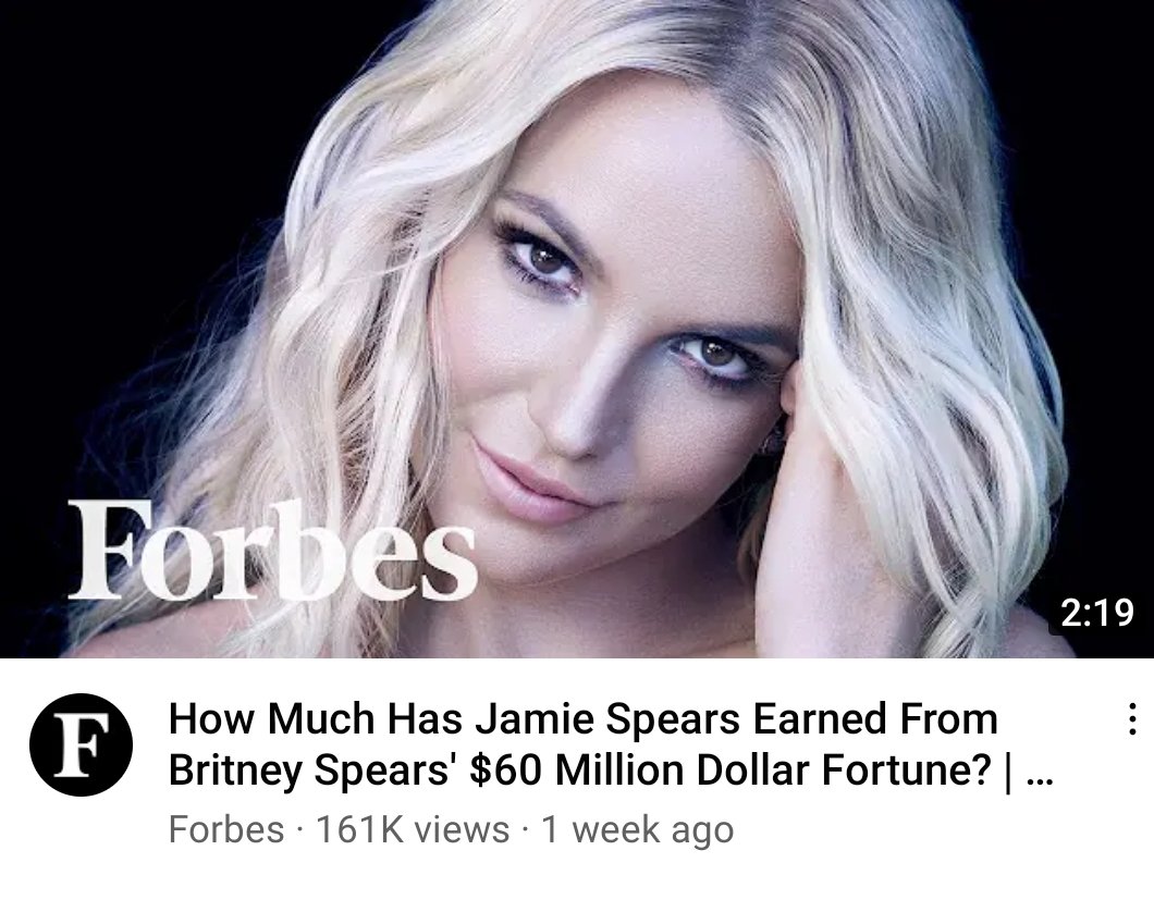 I think by "earned" you mean "stolen".

#FreeBritney