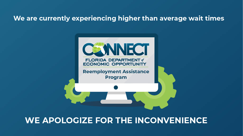 Florida DEO on Twitter "FLDEO is currently experiencing a high volume