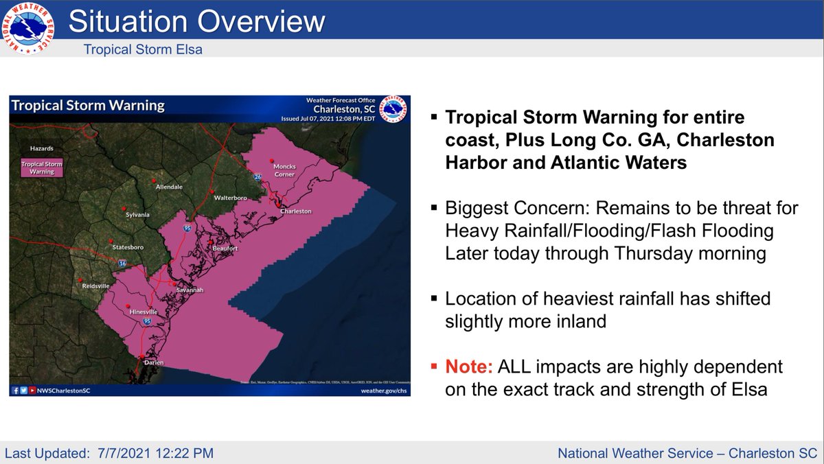 North Charleston (@northcharleston) on Twitter photo The City of North Charleston remains in OPCON 3 (normal daily operations) as we continue to monitor Tropical Storm Elsa. According to the <a href="/NWSCharlestonSC/">NWS Charleston, SC</a> , South Carolina will feel affects from Elsa bewteen 12 and 3am. The City of North Charleston remains in OPCON 3 (normal daily operations) as we continue to monitor Tropical Storm Elsa. According to the <a href="/NWSCharlestonSC/">NWS Charleston, SC</a> , South Carolina will feel affects from Elsa bewteen 12 and 3am.