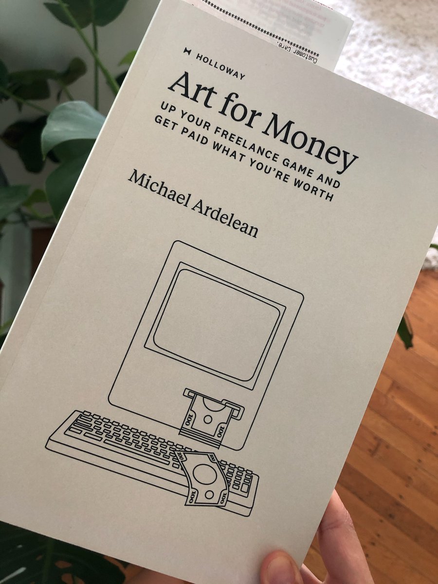 alicellemee's tweet photo. I bought this book after reading a review that went, "After reading 'Art For Money', my income tripled."

"Sure, let's see," I thought. 

This month is now my highest-grossing month as a freelancer to date. 

So, yes. Buy this book. Absolutely incredible. https://t.co/C0PGcstsZy
