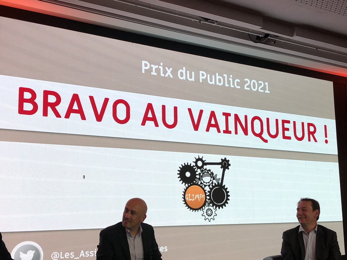 #Live #LeCercle Bravo à <a href="/GlimpsRe/">GLIMPS</a> qui gagne ce soir le Prix du Public du Prix de l’Innovation #LesAssises 👍🏻