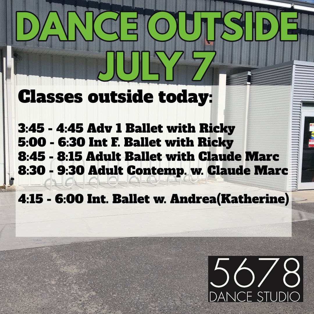 Dance outside today!