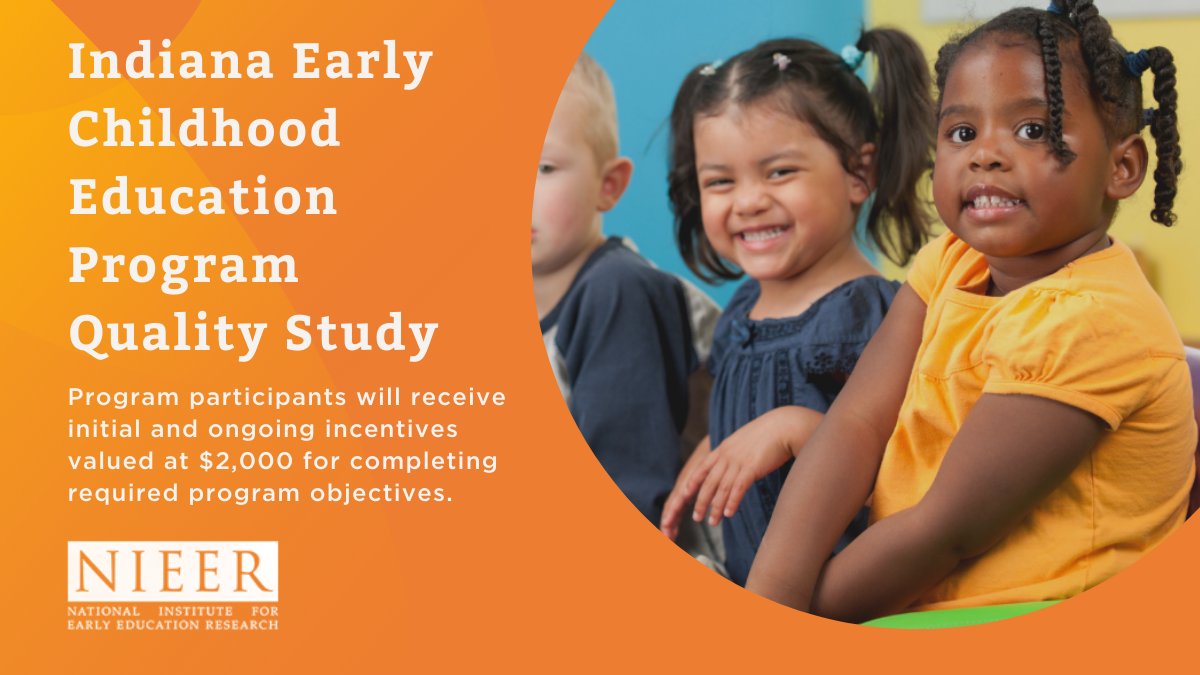 Improve Outcomes for Indiana Children. Participants of the Indiana Early Childhood Education Program Quality Study receive independent data on classroom quality and processes and resources to support children’s learning in your program.
SIGN-UP ➡️ bit.ly/2Us7MZl