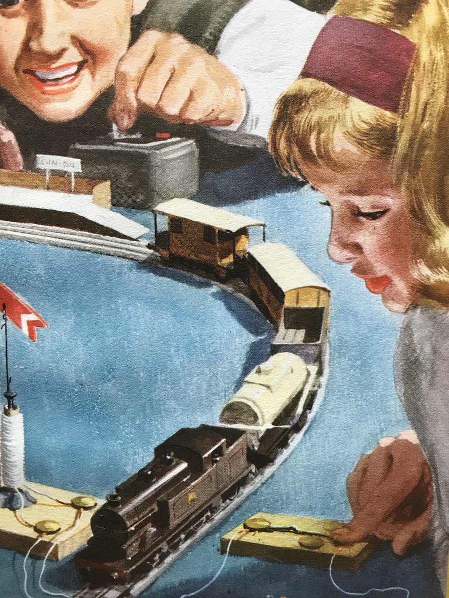 LBFlyawayhome's tweet photo. Ladybird things I really, really wanted, part 17. 
A train set 
#JohnBerry #HarryWingfield https://t.co/ui03o9PsRP