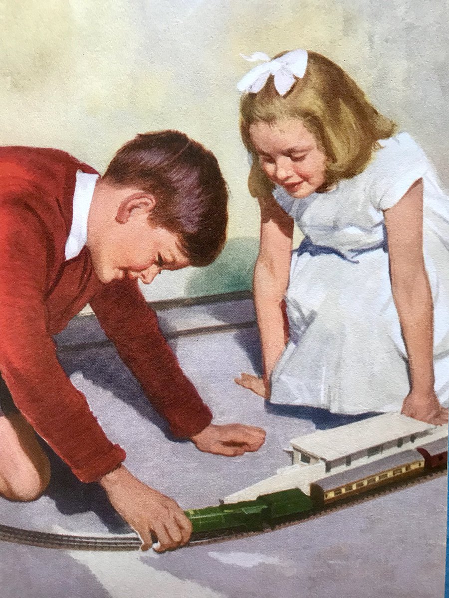 LBFlyawayhome's tweet photo. Ladybird things I really, really wanted, part 17. 
A train set 
#JohnBerry #HarryWingfield https://t.co/ui03o9PsRP