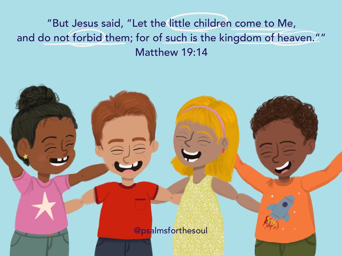“But Jesus said, “Let the little children come to Me, and do not forbid them; for of such is the kingdom of heaven.”” Matthew 19:14 
#bibleverse #jesus #God #bibleillustrations #Bible #childrenillustrations #procreateillustrations #bardotbrush #kidsmatter #procreate