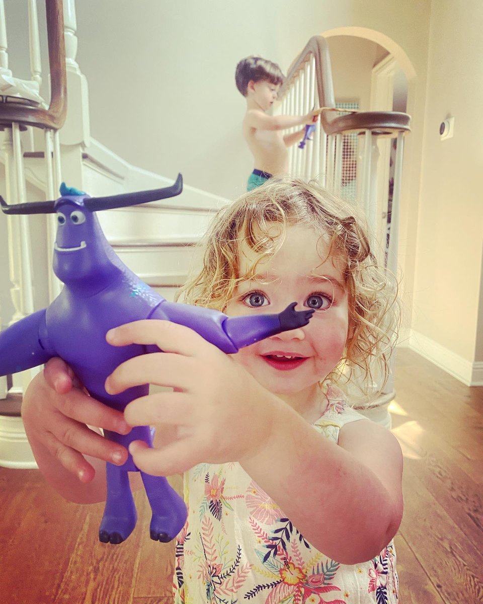 Today Effie joins a very exclusive group of two-year-olds who can accurately say “MY DADDY MARRRNSTURRR”.   #MonstersAtWork