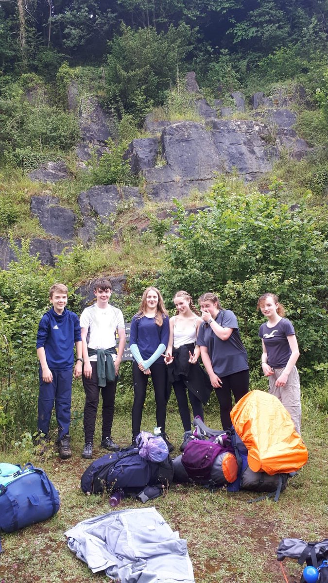 WyedeanD's tweet photo. Bronze DofE pics from the Yr9 Expedition in the Wye Valley. A damp day 1. @WyedeanSchool https://t.co/r2gNOAUEM2