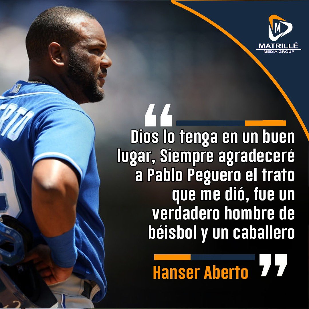 Junior Matrillé (@juniormatrille) on Twitter photo <a href="/_ronaldguzman/">Ronald Guzman</a> y <a href="/elpotroalberto/">Hanser Alberto</a> expresan tristeza por la muerte de Don Pablo Peguero, envían condolencias a la familia, especialmente a su hijo @fmpeguero <a href="/_ronaldguzman/">Ronald Guzman</a> y <a href="/elpotroalberto/">Hanser Alberto</a> expresan tristeza por la muerte de Don Pablo Peguero, envían condolencias a la familia, especialmente a su hijo @fmpeguero
