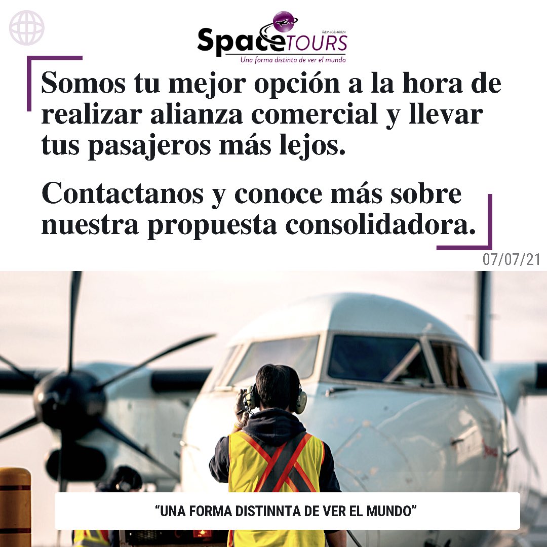 SpaceToursVT's tweet image. ¿Como te puedes contactar con nosotros?

✅Nuestro personal de comercialización:

🟣0212-461-8346
      Extensión 110

🟣Correo: 
     Contactanos@spacetoursvt.com