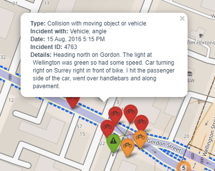 mcdonald_tru's tweet photo. Hello fellow cyclists of #Guelph Please feel free to add your incidents to https://t.co/BTNQopBvY6 #bikemaps especially if you had any injuries or damage! https://t.co/bSXn3mglnB