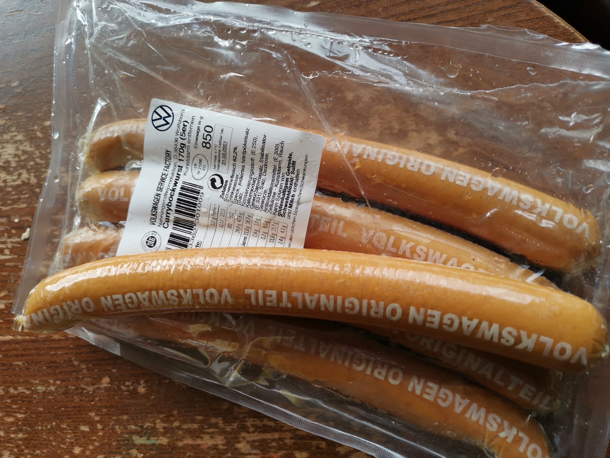 Vw sausage sale