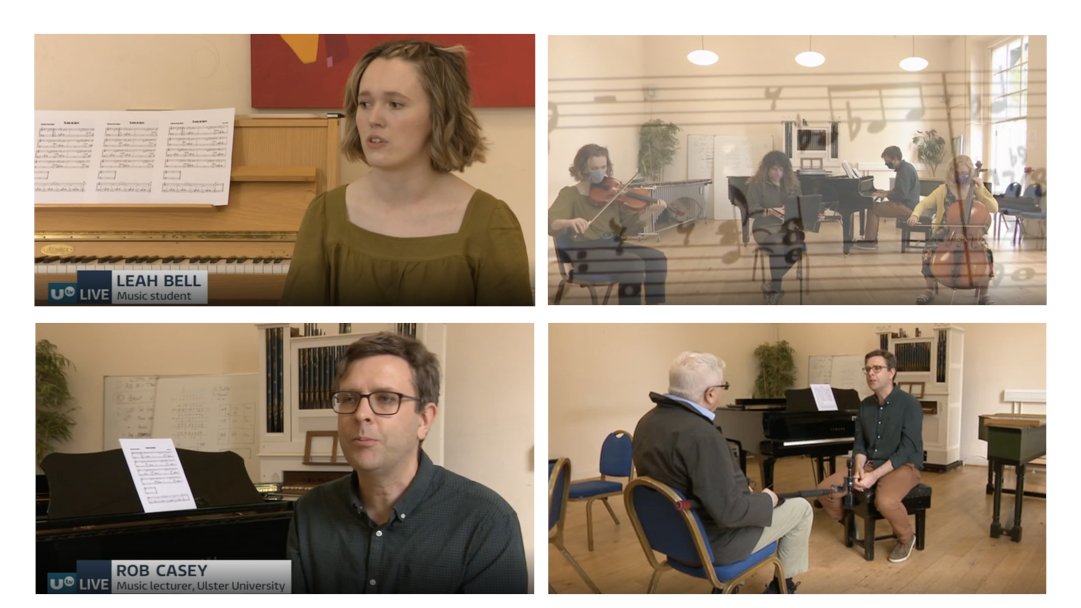 OutworkerRec's tweet image. A big thank you to @MarkMcFadden for doing such a nice piece on Outworker Recordings for Tuesday’s edition of @UTVNews. Thanks also to the students who came in to perform. It's brilliant to get back playing again

@UlsterArts @StudyAtUlster
#contemporarymusic #experimentalmusic