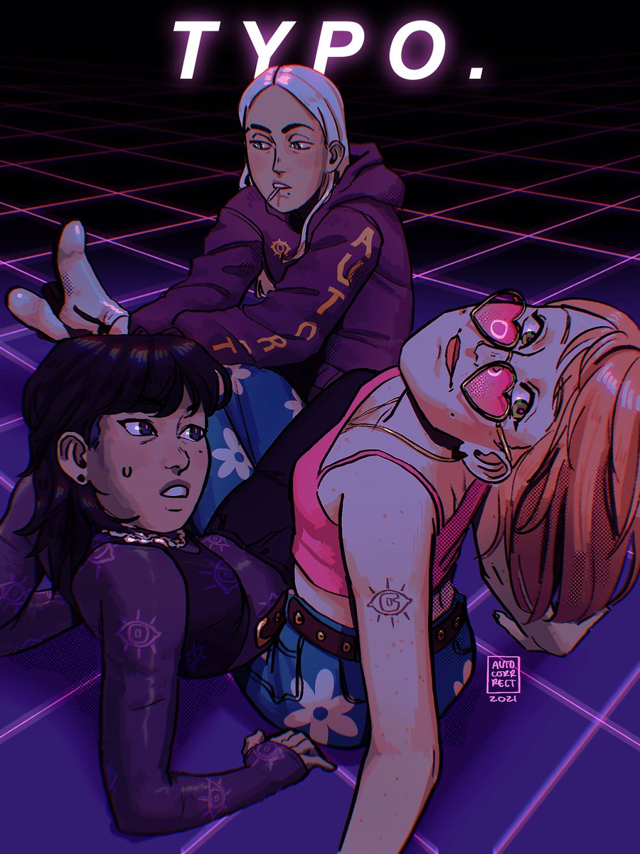 autocorrrect1's tweet photo. My litle OC gang called TYPO.! With Fumino at the bottom left, Ulrikke at the bottom right and Aurora at the top!
#autocorrrectocs #ArtistOnTwitter https://t.co/3FjhH4Pg8o