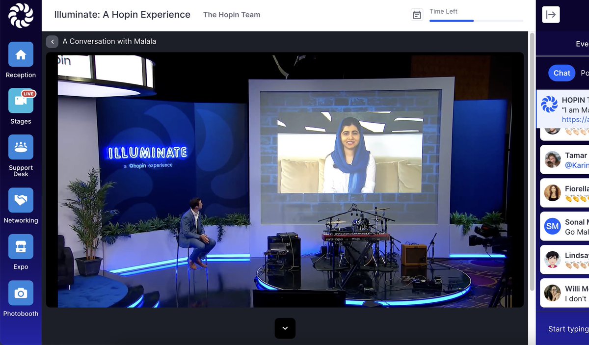 LIVE: #malalayousafzai at #hopinilluminate 👏 <a href="/Hopin/">RingCentral Events (Formerly Hopin)</a>